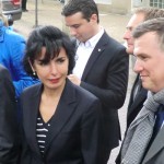 Alain Lamassoure et Rachida Dati en visite à Aulnay-sous-Bois