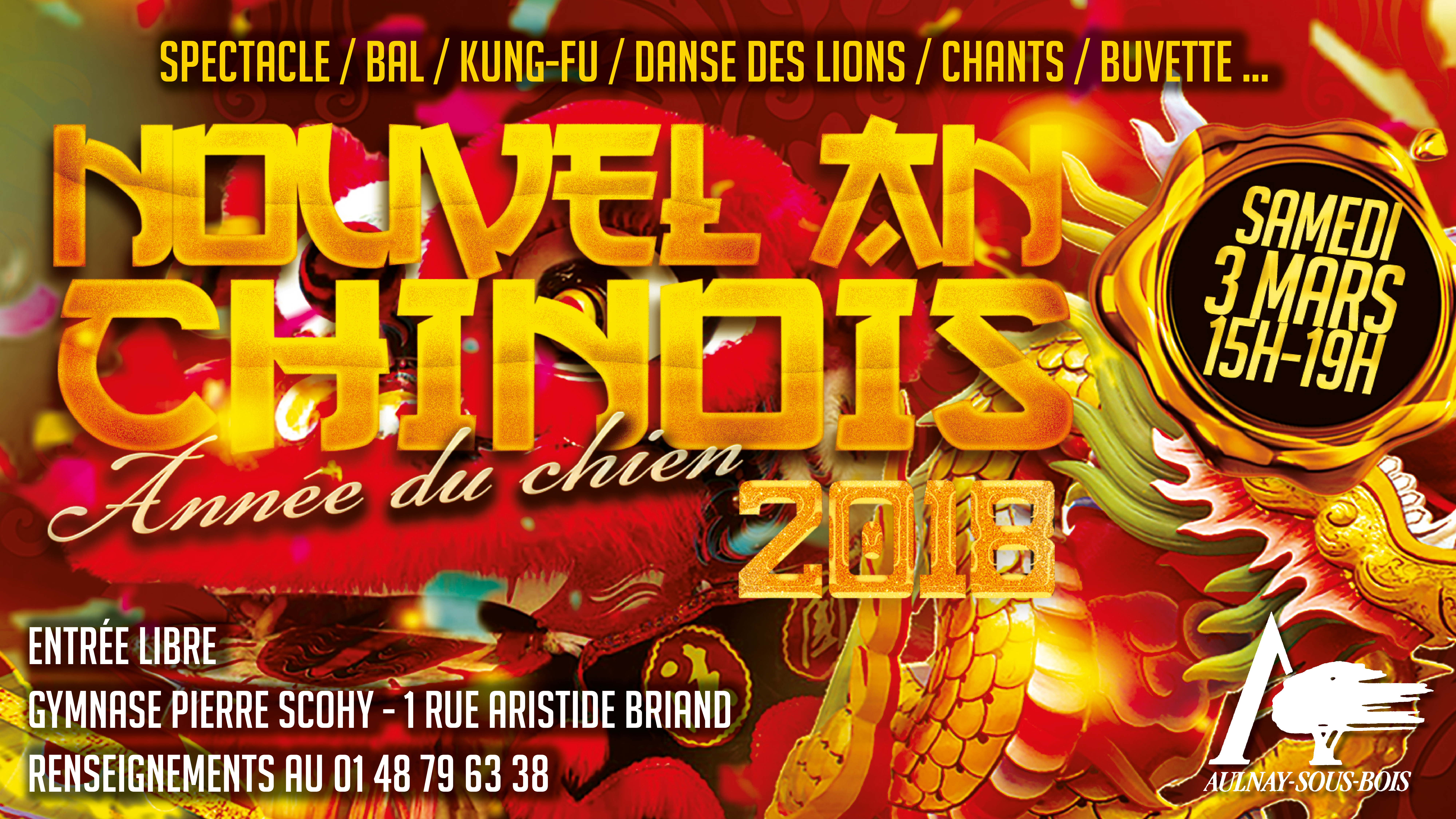 Aulnay-sous-Bois fête le nouvel an chinois ce samedi !