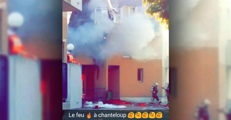 Un habitant a partagé des images de l'explosion sur le réseau social Snapchat. | (C) DR
