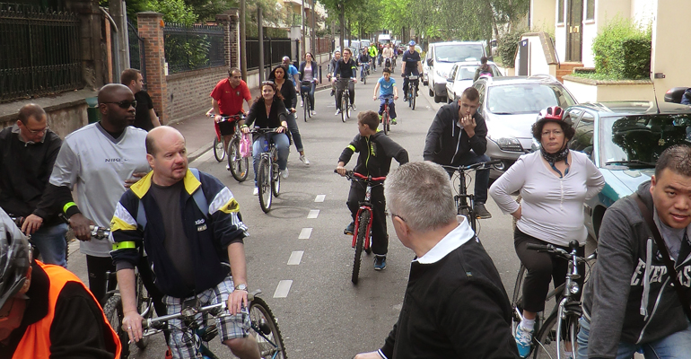 Comme depuis de nombreuses années, les habitants sont invités à profiter de la fête du vélo pour participer à une rando-vélo dans la ville. | (C) 93600INFOS / Alexandre Conan
